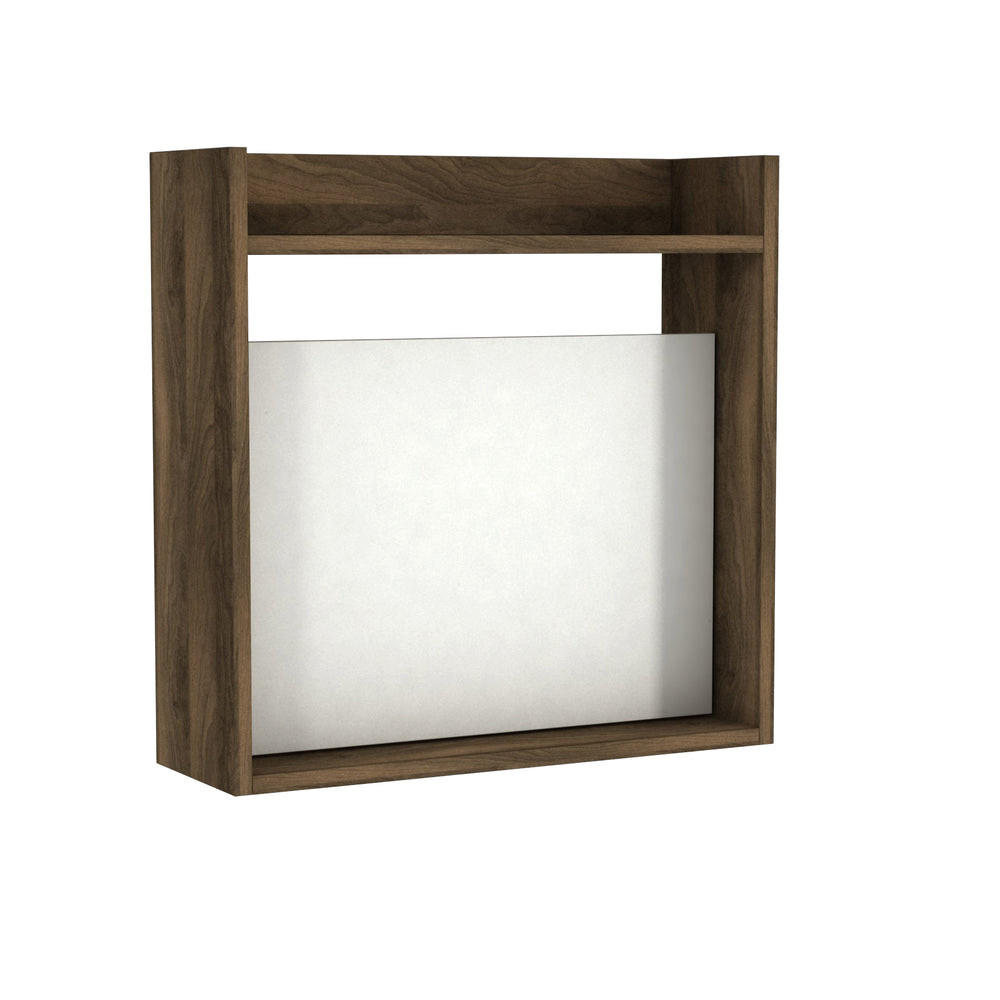 SCHREIBTISCH Laptop Weiß Walnuss - Walnussfarben/Weiß, Holzwerkstoff (20/60/60cm) - moebel17