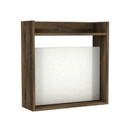 SCHREIBTISCH Laptop Weiß Walnuss - Walnussfarben/Weiß, Holzwerkstoff (20/60/60cm) - moebel17