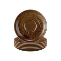 TEEUNTERTASSEN Terra Erdbraun ø 13,5 cm 6er Set - Braun, Keramik (13.5cm) - Seltmann Weiden