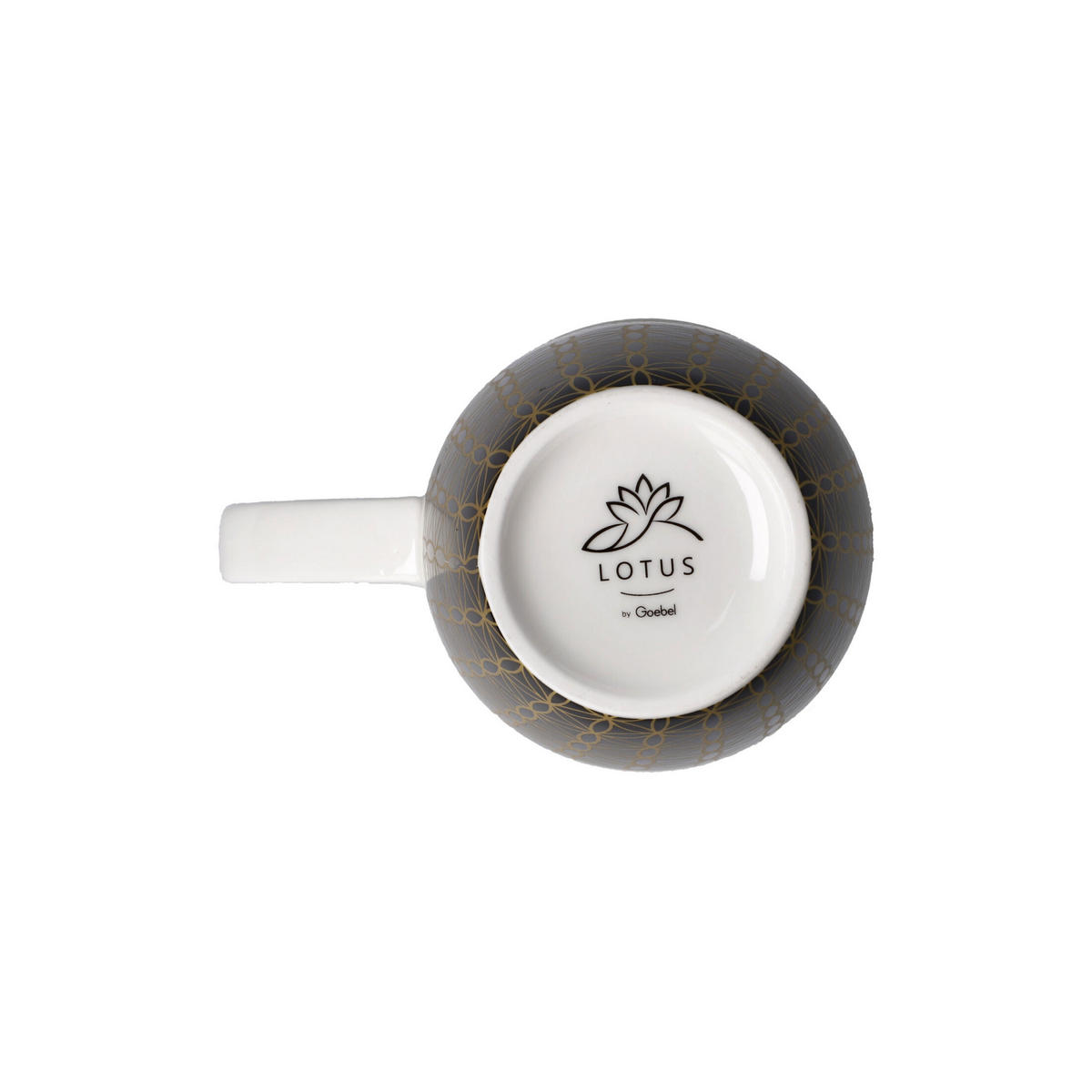 TEETASSE Yin Yang Schwarz, Fine Bone China, Bunt, 450 ml - Multicolor, Keramik (0.45L) - Goebel