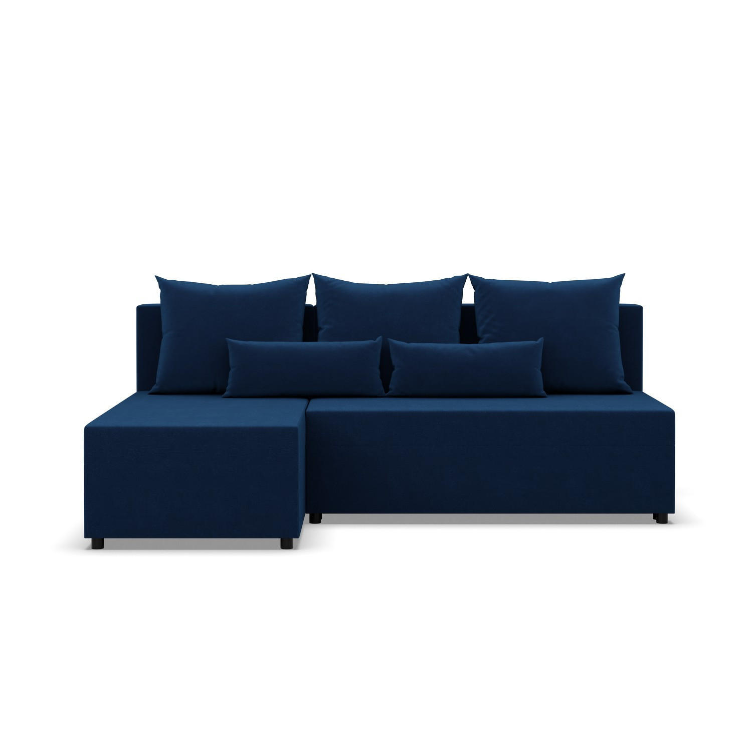 ECKSOFA MIT SCHLAFFUNKTION FERMO BONELL Dunkelblau - Dunkelblau, Textil (137/201cm) - Mebligo
