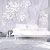 SELBSTKLEBENDE FOTOTAPETE 147/105 cm - Lila/Weiß, Kunststoff/Textil (147/1cm) - KUNSTLOFT