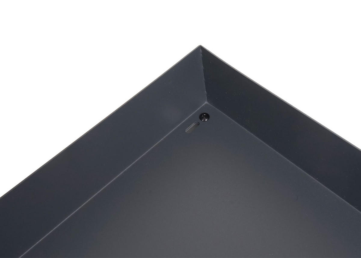 XL MÄHROBOTERGARAGE PFLANZKASTEN Anthrazit - Anthrazit, Metall (70/47/100cm) - MCW