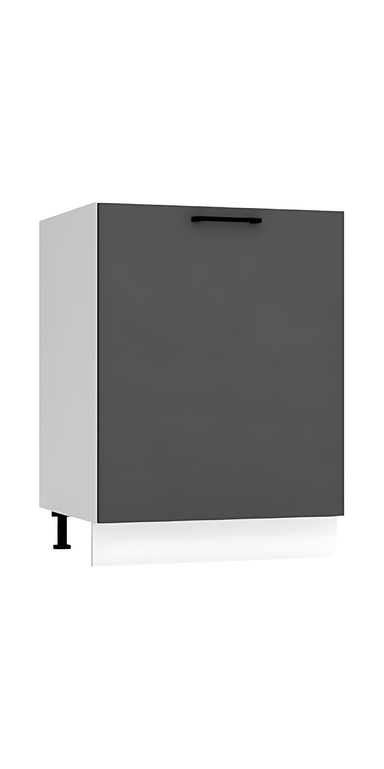 UNTERSCHRANK D60 PC - Morvex - Praktisch und organisiert für Ihre Küche - Anthrazit, Holz/Metall (60/82/52.4cm) - ROYAL24_MARKT