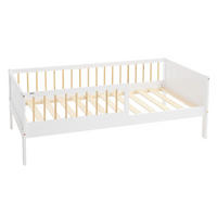 KINDERBETT 80x160 cm Weiß/Natur - Multicolor, Holzwerkstoff - ML-DESIGN