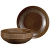 SUPPENTELLER Terra Erdbraun ø 21,2 cm 6er Set - Braun, Keramik (21.2cm) - Seltmann Weiden