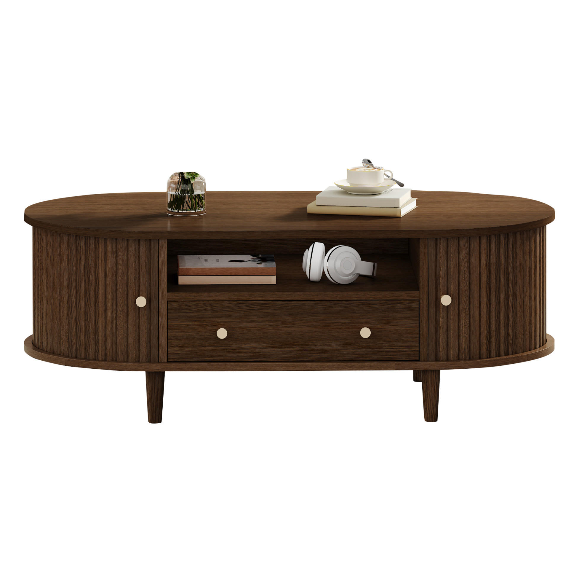 Meubliv Couchtisch Braun 50x36x100 cm
