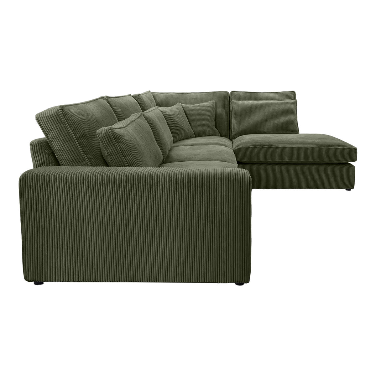 ECKSOFA CAMBO MINI Ohne Schlaffunktion, Grün - Grün, Textil (280/224cm) - Fedve