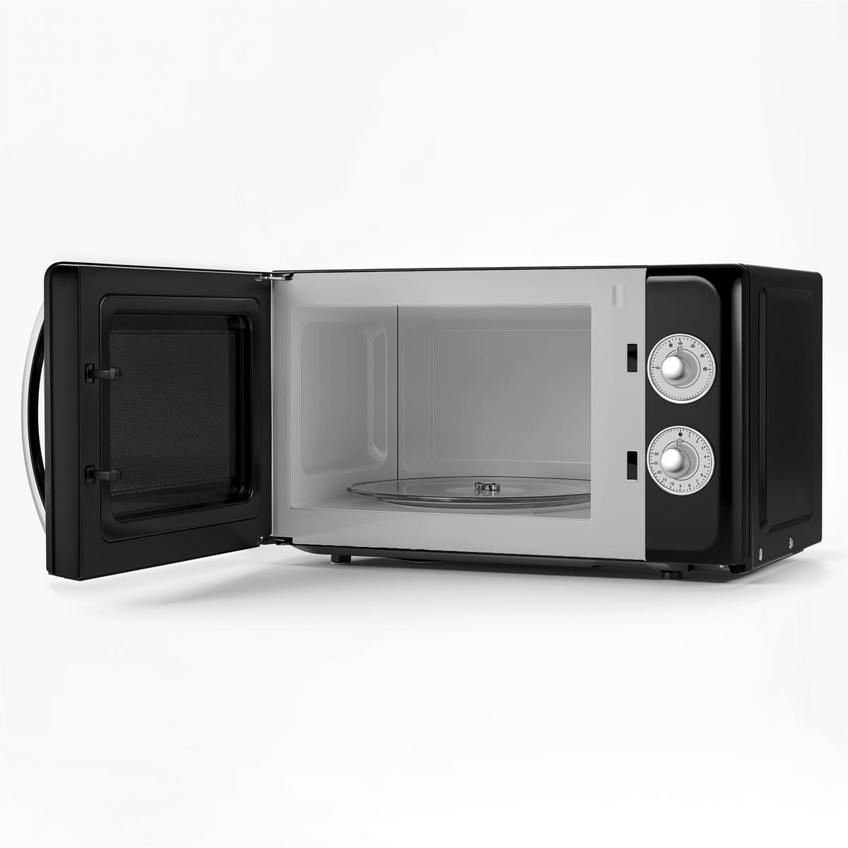 MIKROWELLE MOVI9 Schwarz, 20L, 6 Kochstufen, Auftaufunktion, Timer, 700W - Schwarz, Metall (26/45.3/33cm) - SWEISS