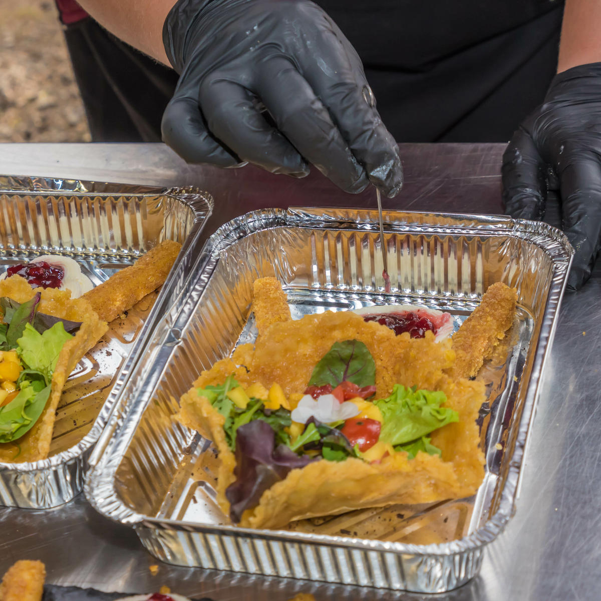 25XALUSCHALE - Silberfarben, Papier/Metall (21/31.5/4.5cm) - Relaxdays