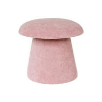 HOCKER Mushroom 39.5/39.5/37 cm - Pink, Textil (39.5/37/39.5cm) - Leitmotiv