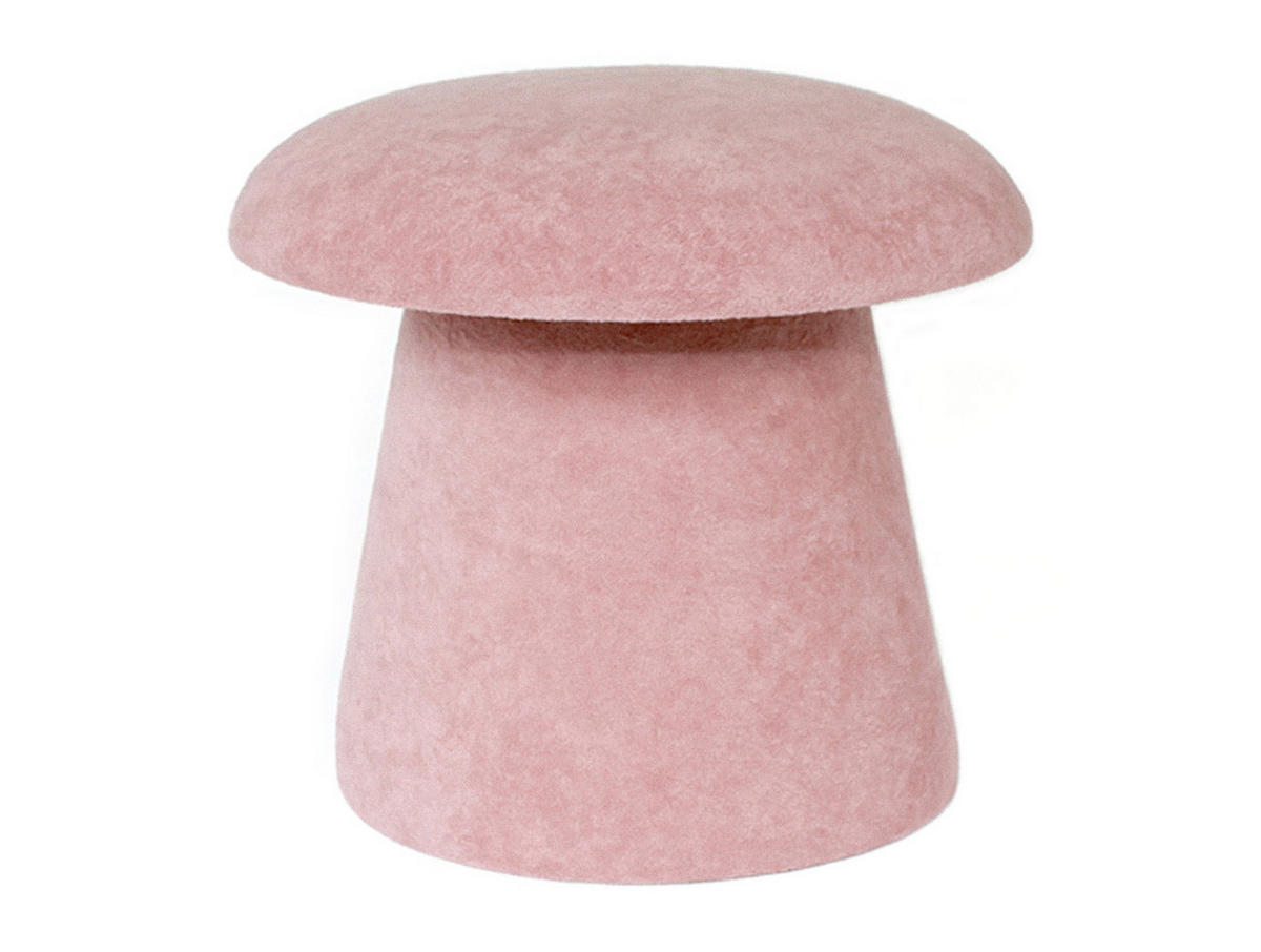 HOCKER Mushroom 39.5/39.5/37 cm - Pink, Textil (39.5/37/39.5cm) - Leitmotiv