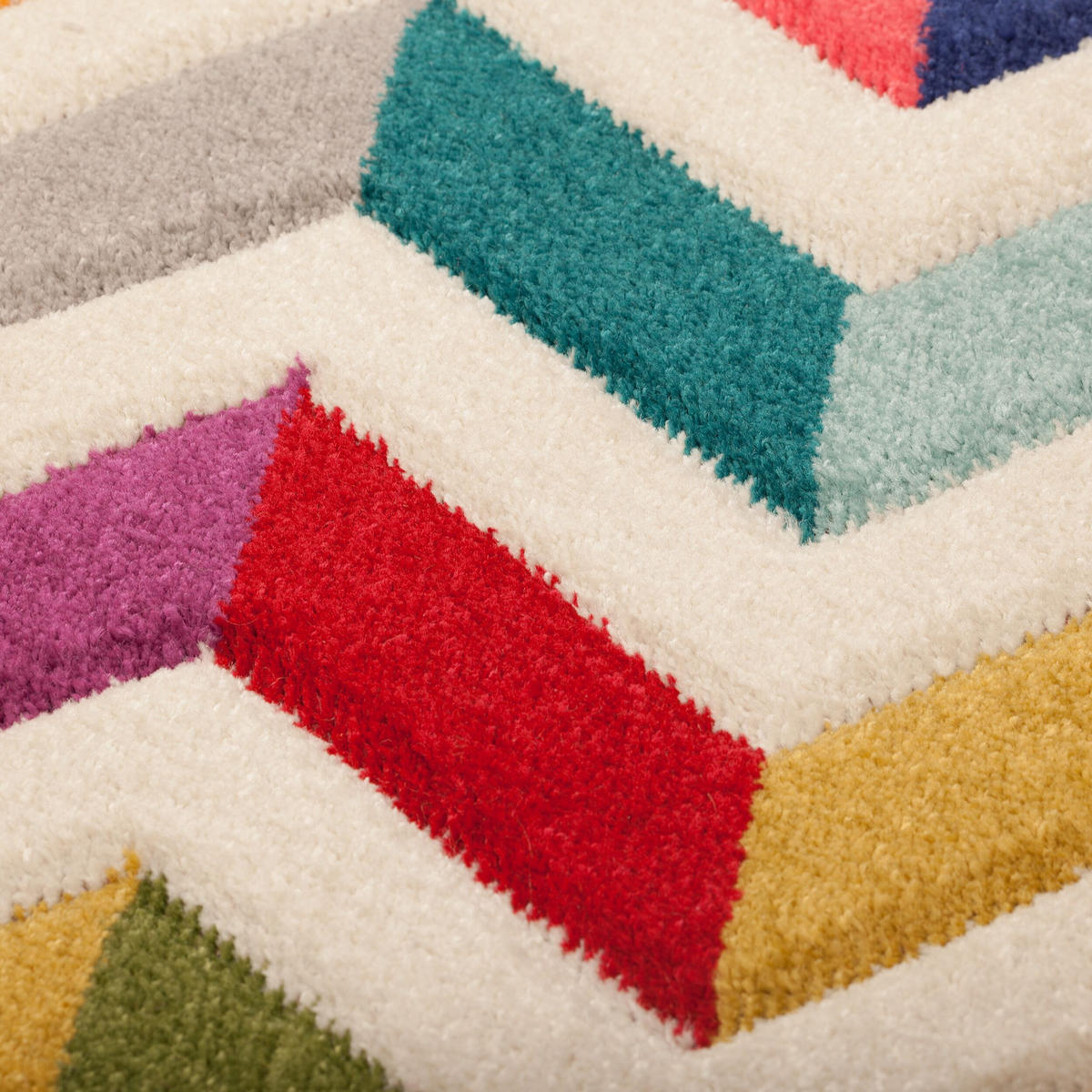 TEPPICH Bunt-Design, geometrisch MEON JOSH, Multi 160x160 cm - Multicolor, Textil (160/160cm) - KADIMA DESIGN