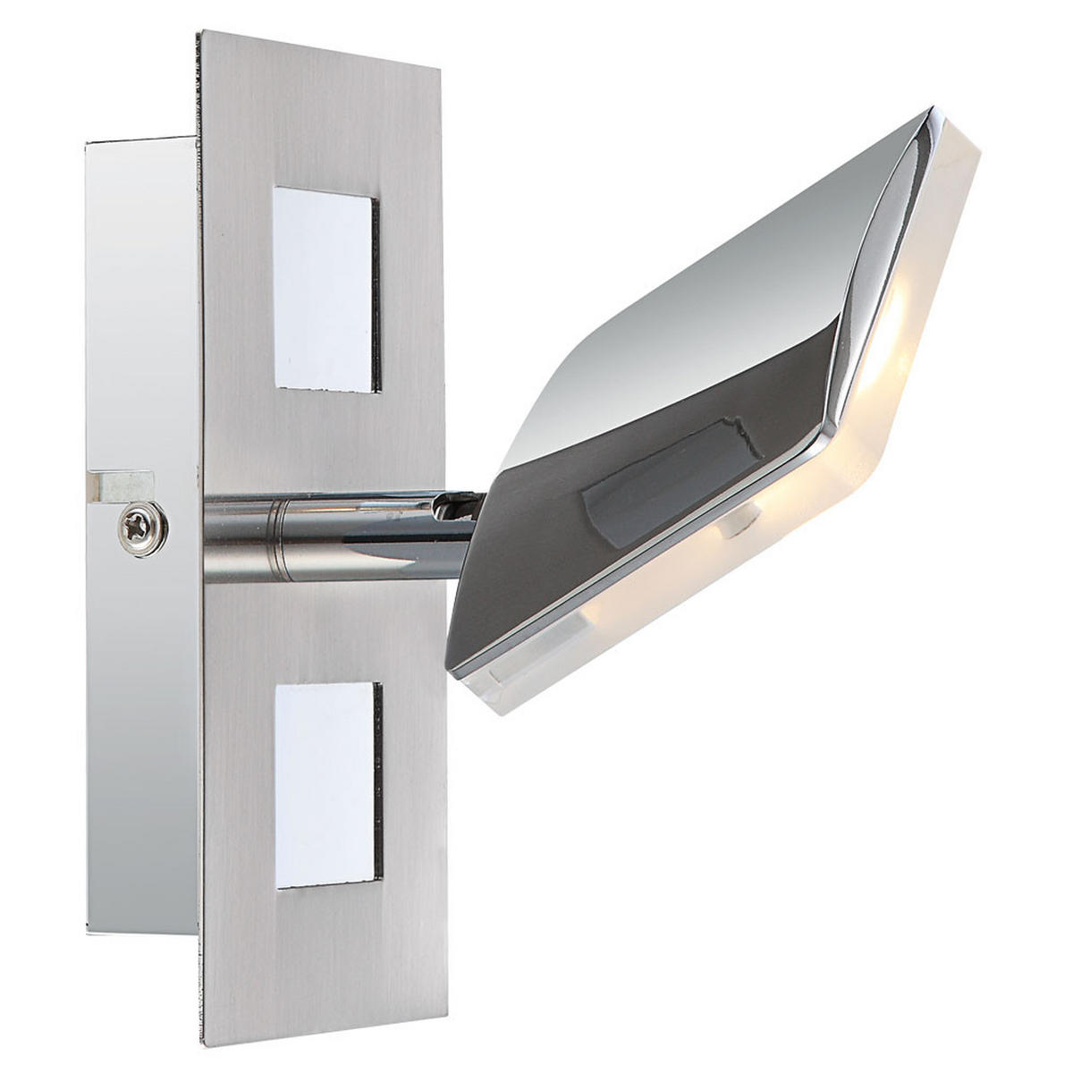 LED WANDLEUCHTE KAMALA Silber Aluminium - Silberfarben, Metall (7/15/15cm) - Globo Lighting