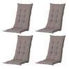GARTENSTUHLKISSEN Panama 123/50 cm 4er-Set - Cappuccino, Textil (50/7/123cm) - Madison