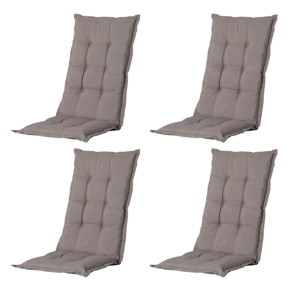 GARTENSTUHLKISSEN Panama 123/50 cm 4er-Set - Cappuccino, Textil (50/7/123cm) - Madison