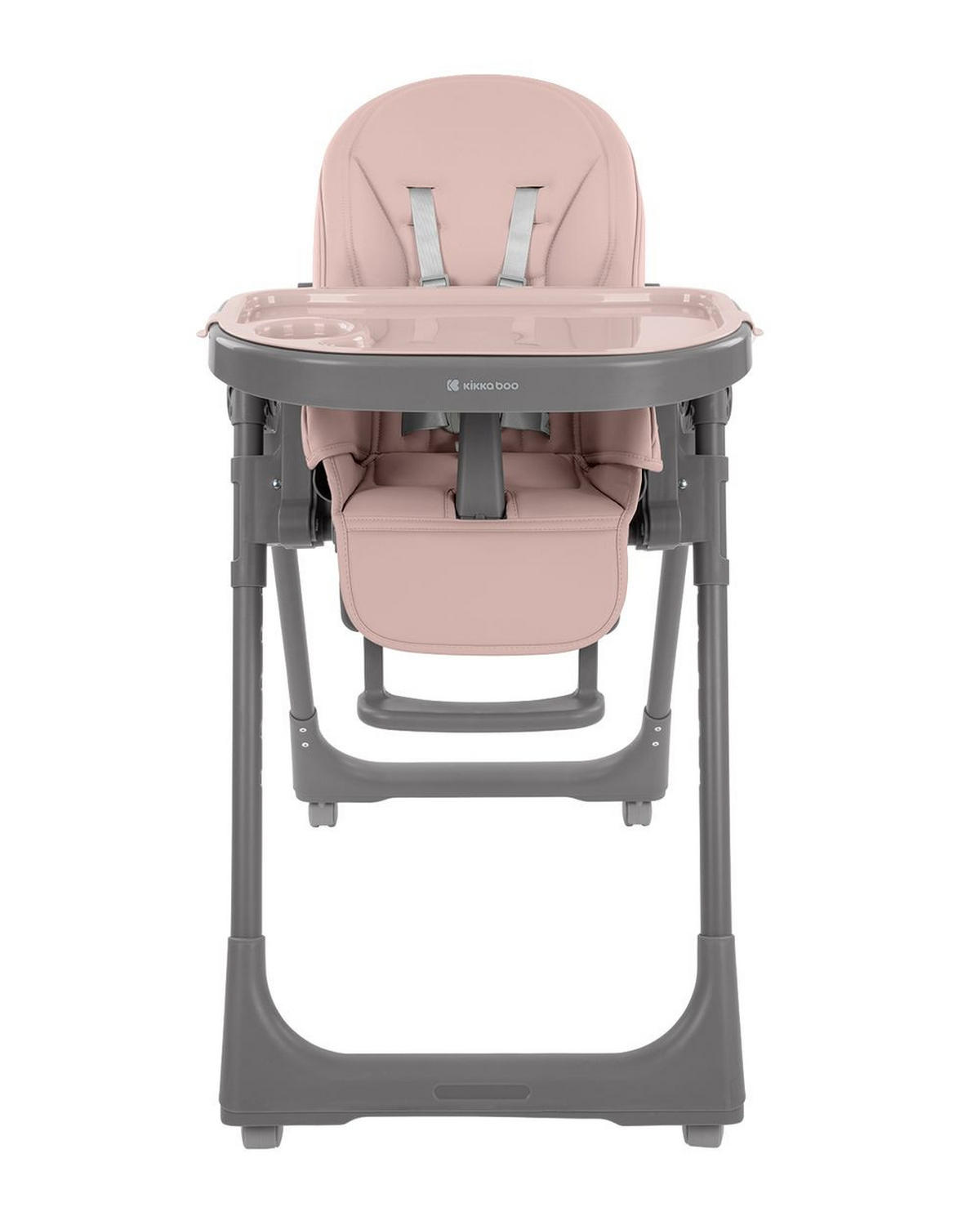 HOCHSTUHL Pastello 2 rosa klappbar höhenverstellbar Ablagefach Räder - Rosa, Metall (55/99/76cm) - Kikka boo