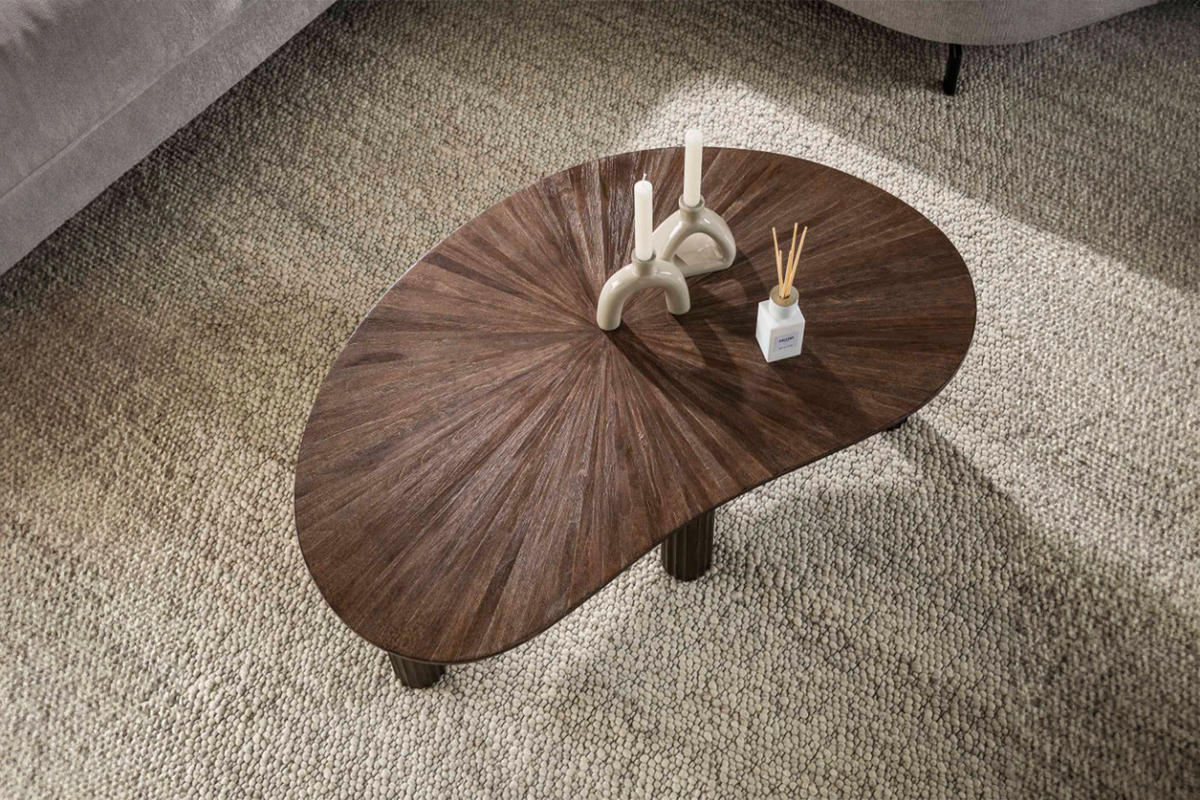 COUCHTISCH INKA Braun Teakholz - Braun, Teakholz/Holz (110/68/36cm) - KAWOLA
