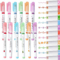 MARKER-SET 12-teiliges Set mit Stempelspitze - Multicolor, Kunststoff (7/1/13.5cm)