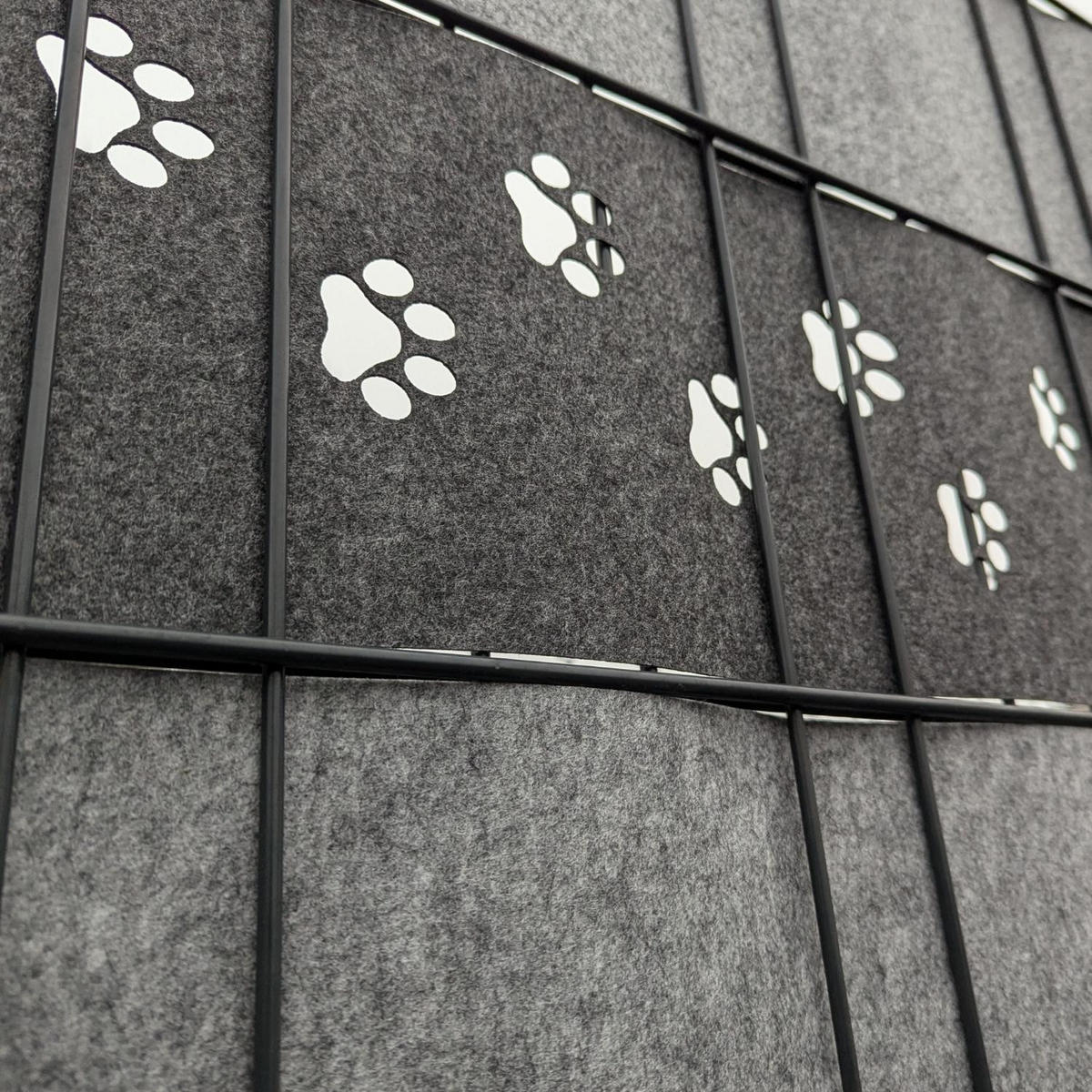 SICHTSCHUTZSTREIFEN Design Vlies Dekor Tapsi Einzelstreifen Schwarzgrau 2,55m - Schwarz, Kunststoff (260/19cm) - ZAUN|ZU