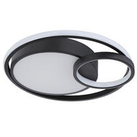 LED DECKENLEUCHTE Kamilla Metall Schwarz - Schwarz, Metall (40.5/39.5/10cm) - Globo Lighting