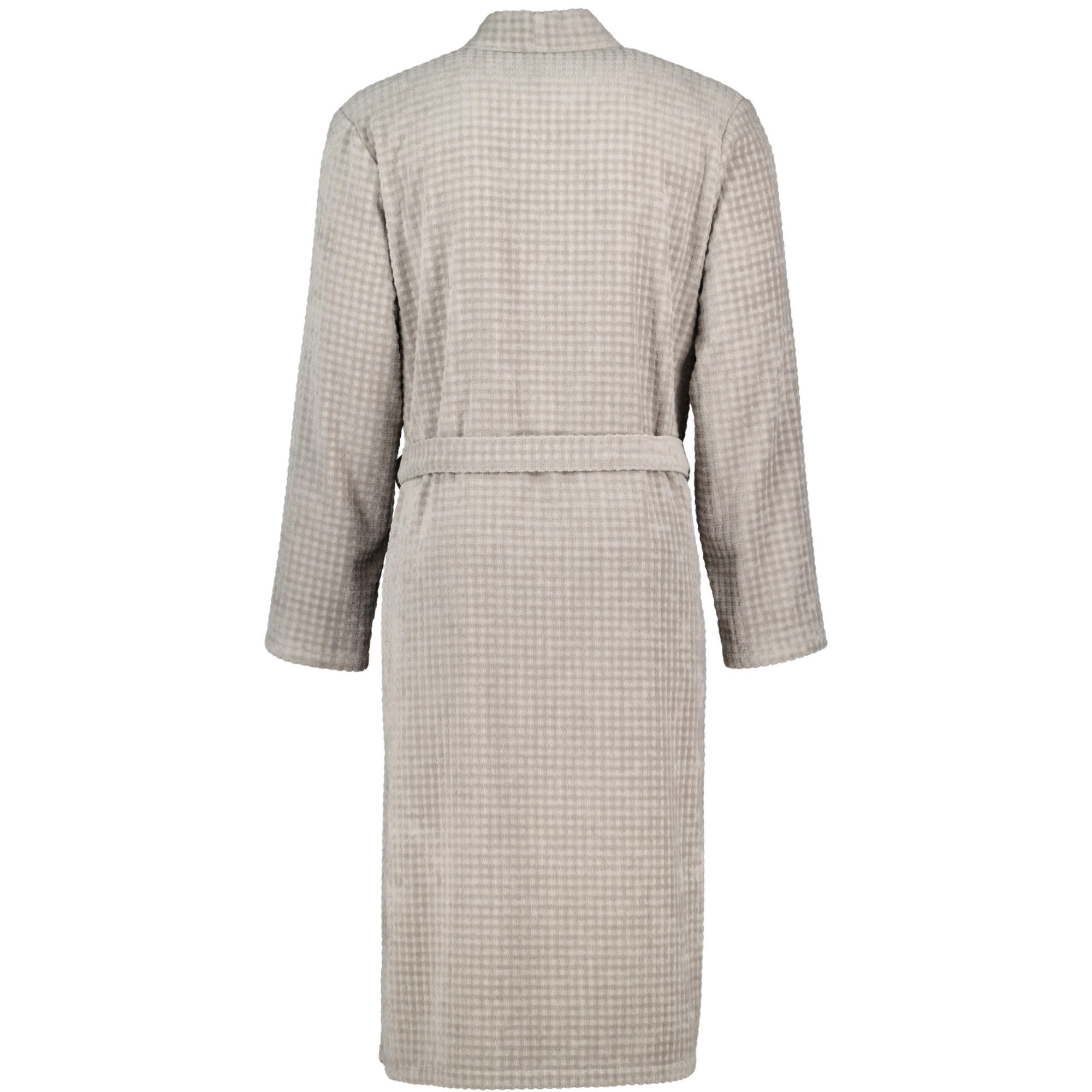 BADEMANTEL HERREN KIMONO WAFFELPIQUE 5508 GRAPHIT - 779 - Grau, Textil (XLnull) - Cawoe