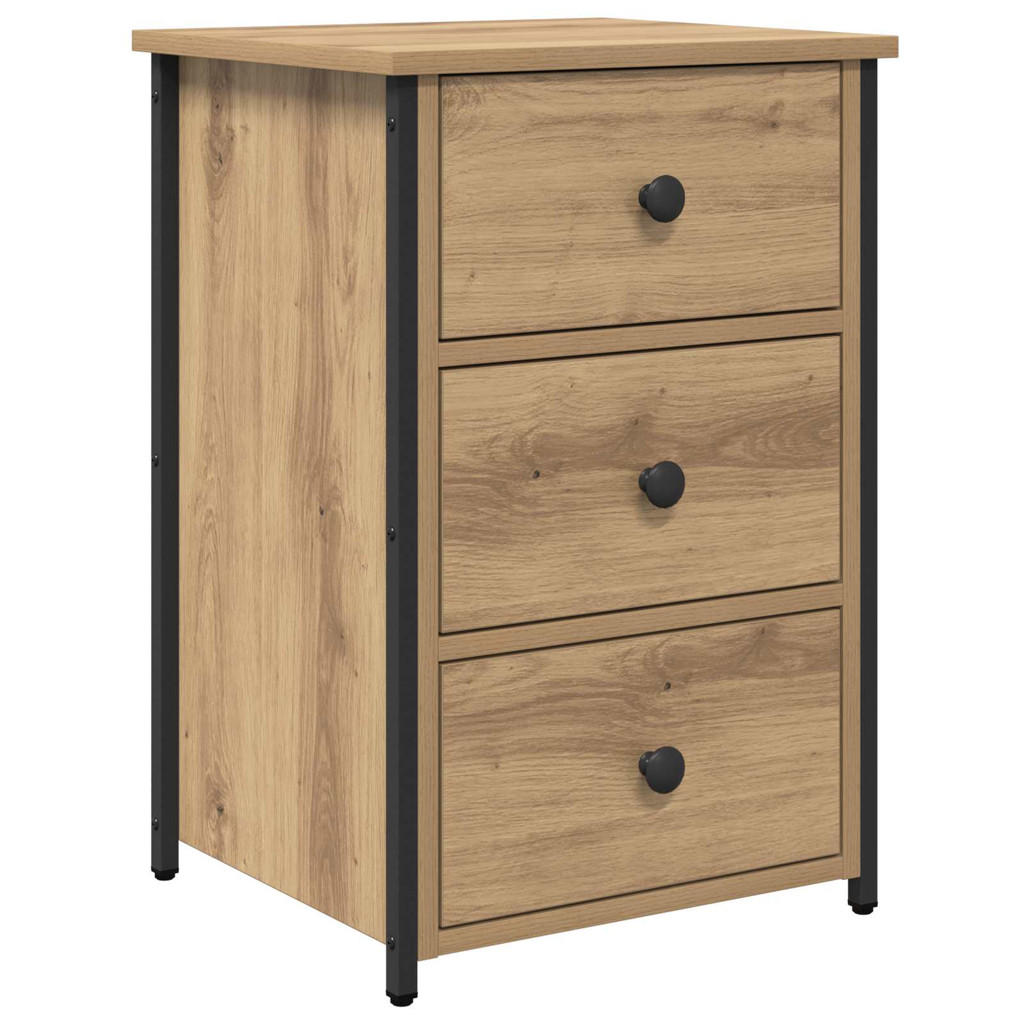 NACHTTISCH Braun 40/36/60 Cm Massives Upgecyceltes Holz - Braun, Holz (36/60/40cm) - vidaXL