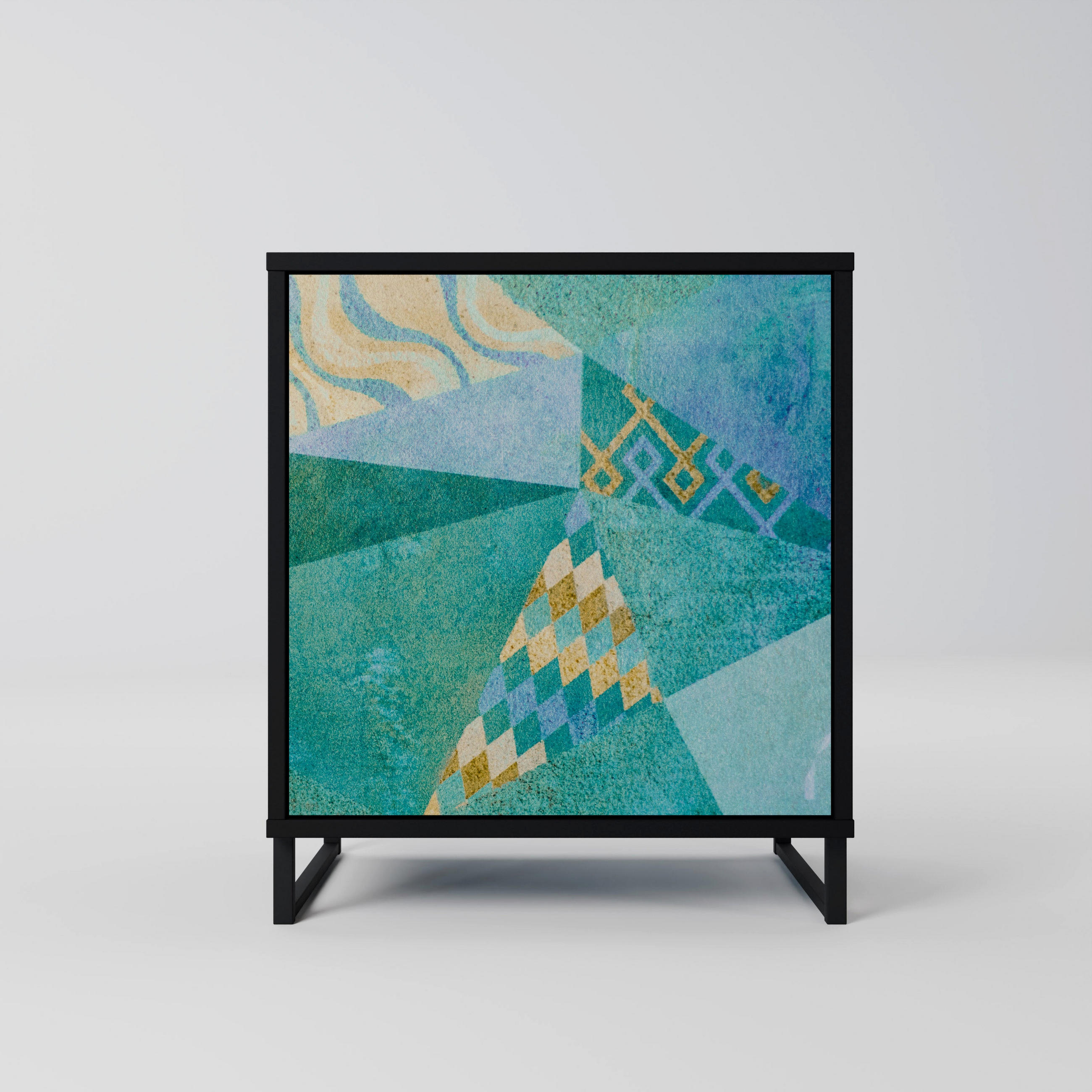 SpaceRebels Sideboard Schwarz 57.5x67.5x42 cm