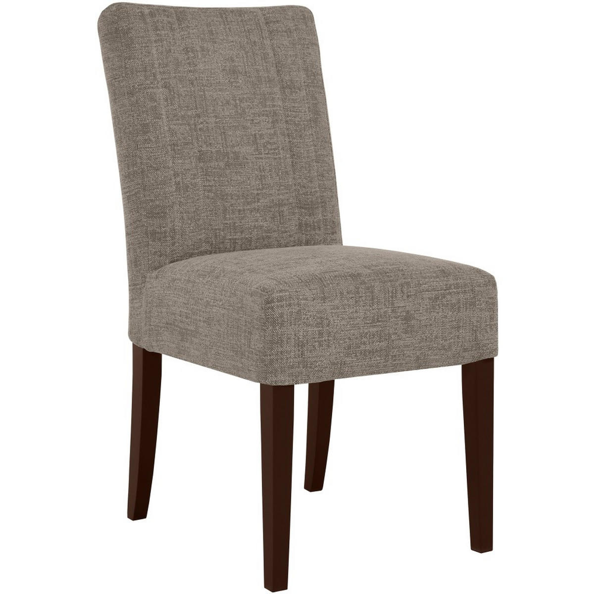 STUHL FREYA mit wengefarbenen Holzbeinen, Polsterstuhl, Hellbraun - Wengefarben/Hellbraun, Holz (47/94/42cm) - Beautysofa