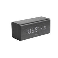 WECKER Block 7.1/16/7.2 cm - Schwarz, Holz (16/7.2/7.1cm) - Karlsson