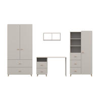 JUGENDZIMMER-SET MARCO B 4-teilig in Kaschmir - Kaschmir, Holzwerkstoff (280/204/51cm) - Deine Möbel 24