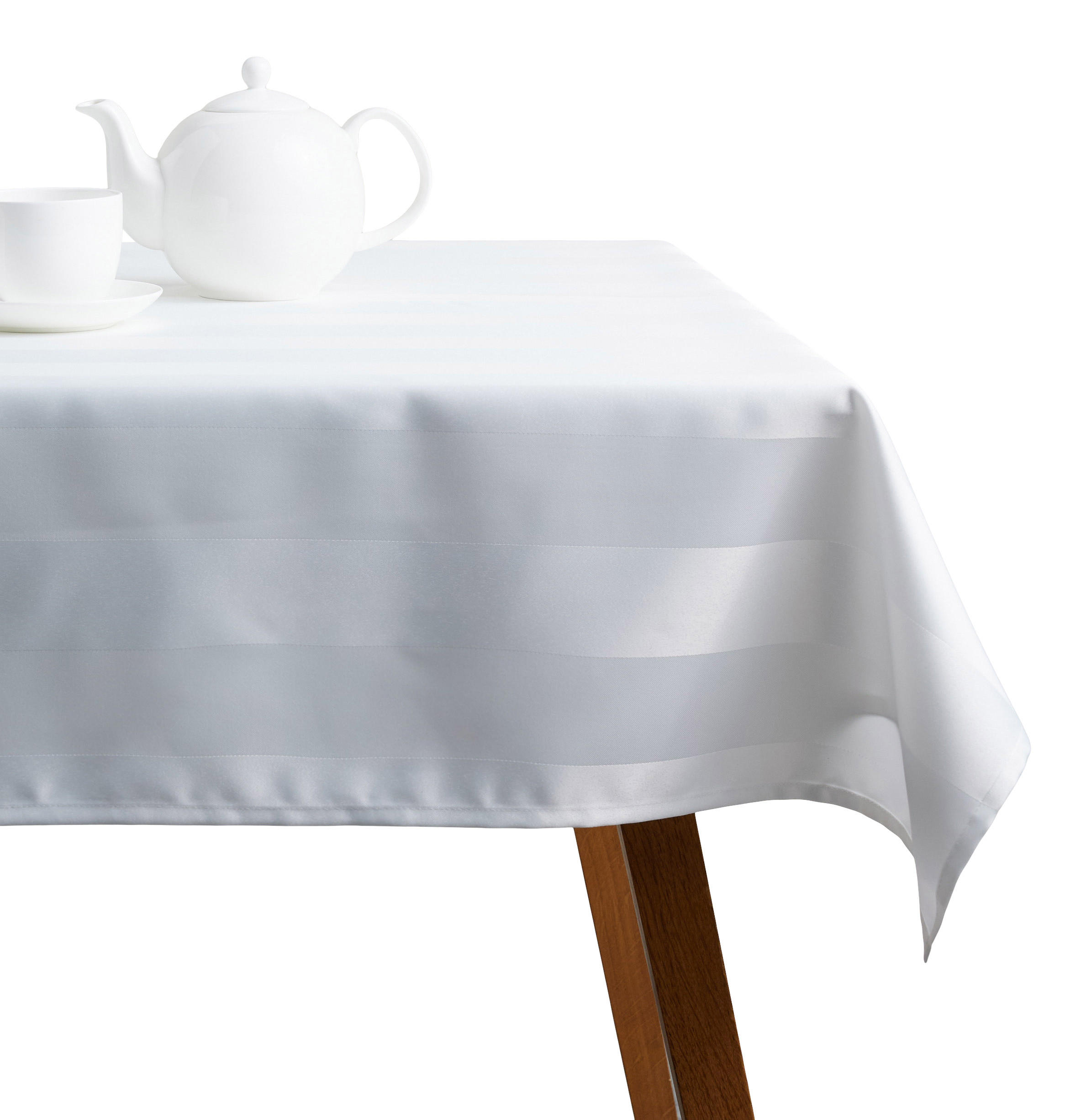 TISCHDECKE Delsie - Weiß, Textil (180/130/1cm) - home&you