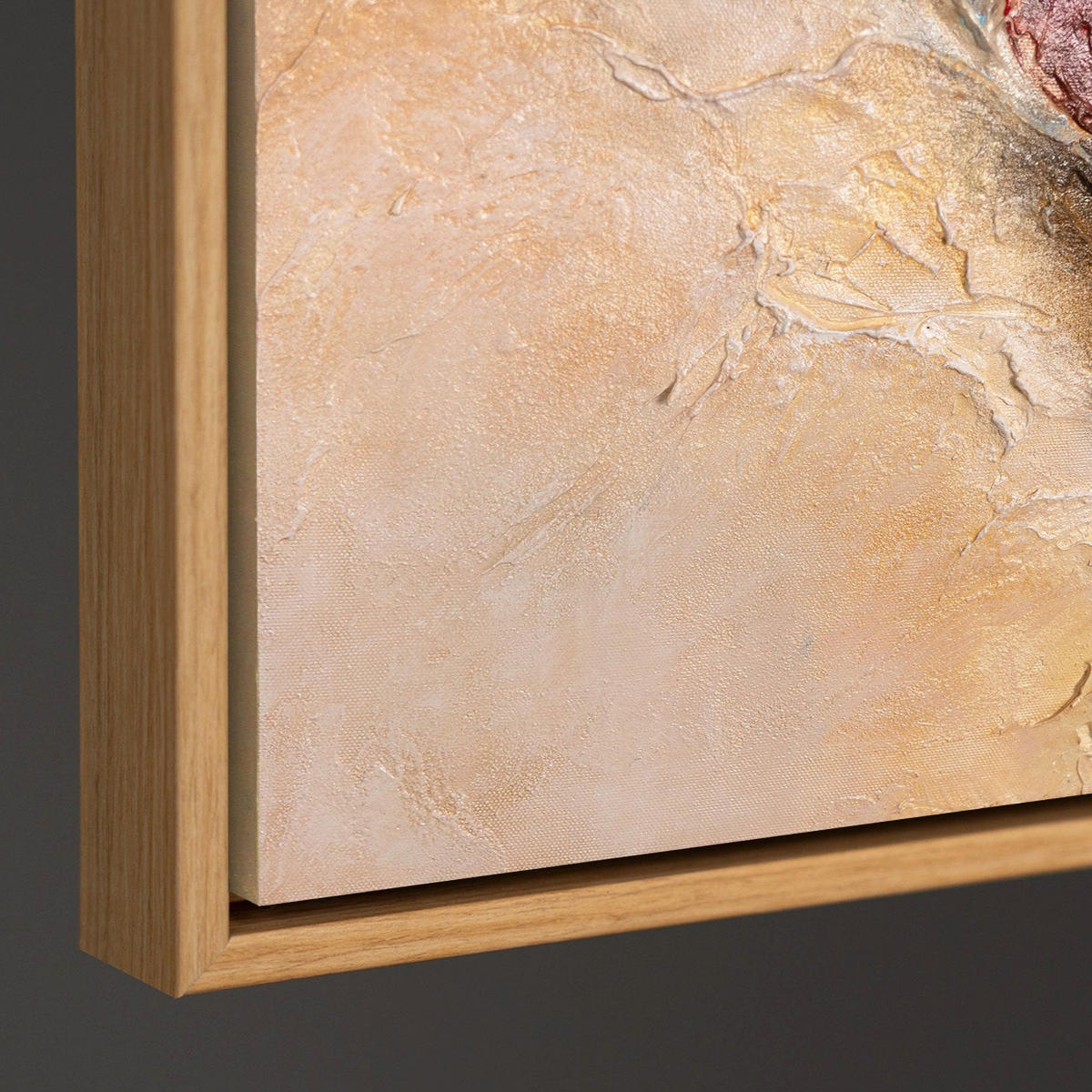 GEMÄLDE Musik in Farbe Schattenfugenrahmen Eichefarben 140x100 cm - Eichefarben, Holz (140/100cm) - YS-art gallery