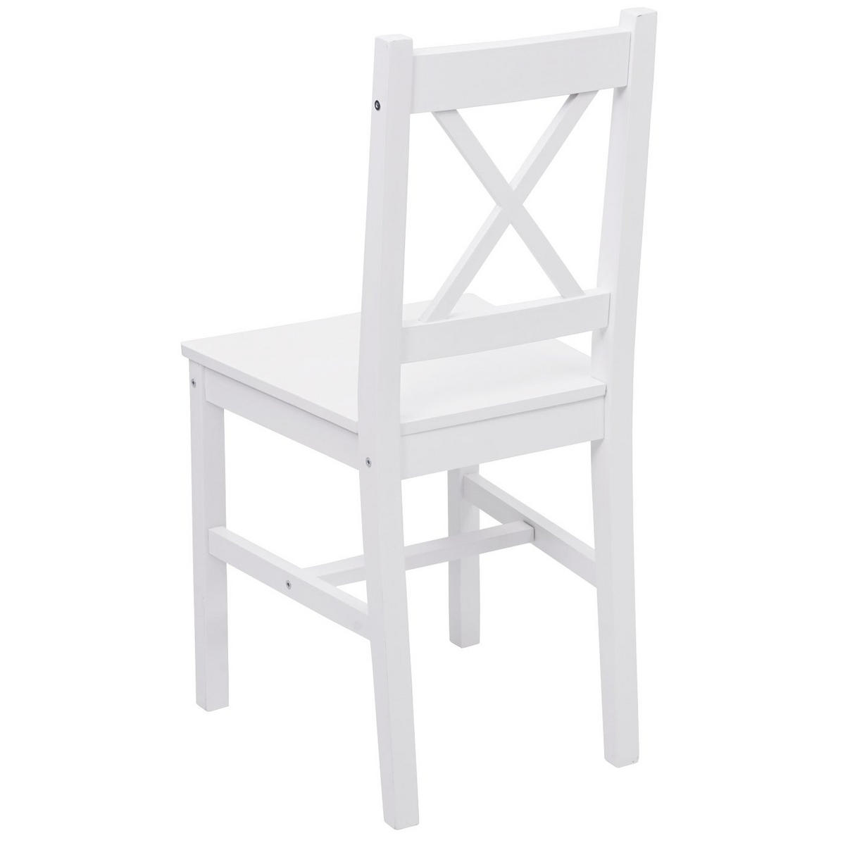 ESSZIMMERSTUHL Weiß 4er-Set - Weiß, Holz (40/86/42cm) - MCW