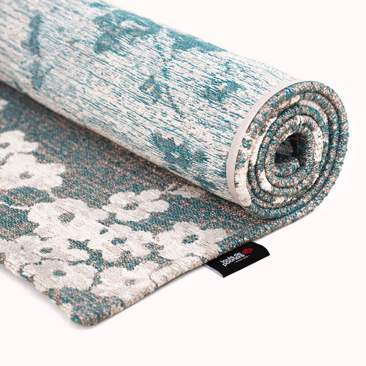 TEPPICH Lake Blue Sakura 80/150 cm - Blau, Kunststoff/Textil (80/150cm) - Louis De Poortere