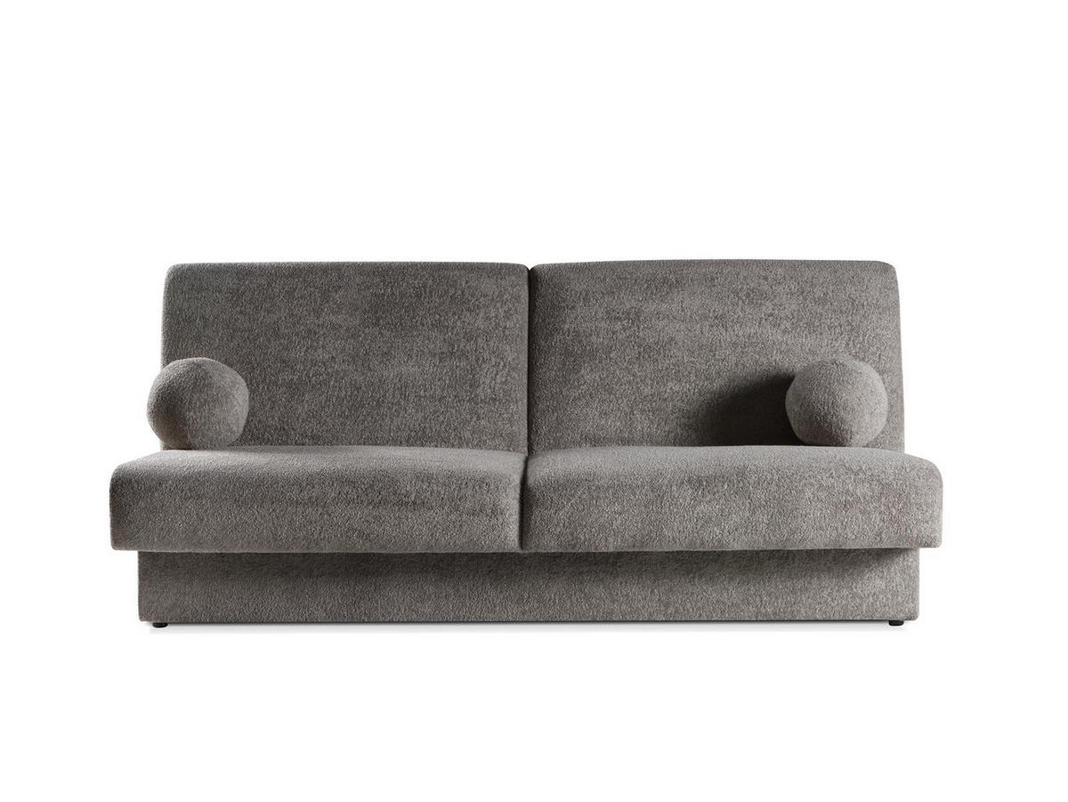SOFA Berg Grau, mit Schlaffunktion und Bettkasten - Grau, Holzwerkstoff (199/91/91cm)