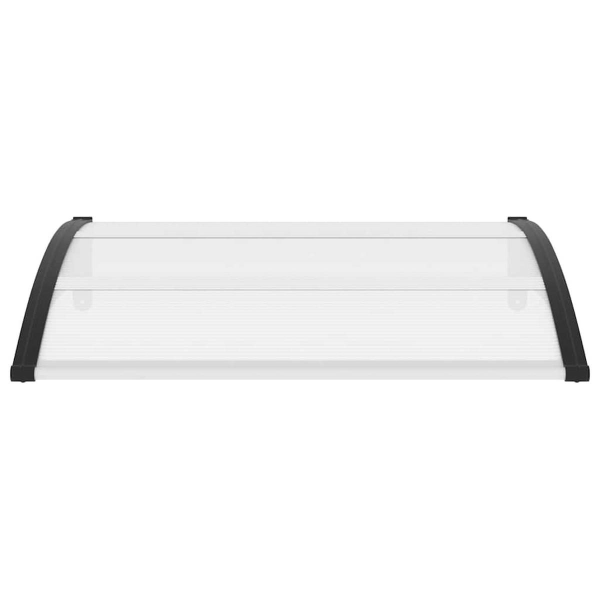 TÜRVORDACH 120/100 Cm Pc - Schwarz, Kunststoff (100/25/120cm) - vidaXL