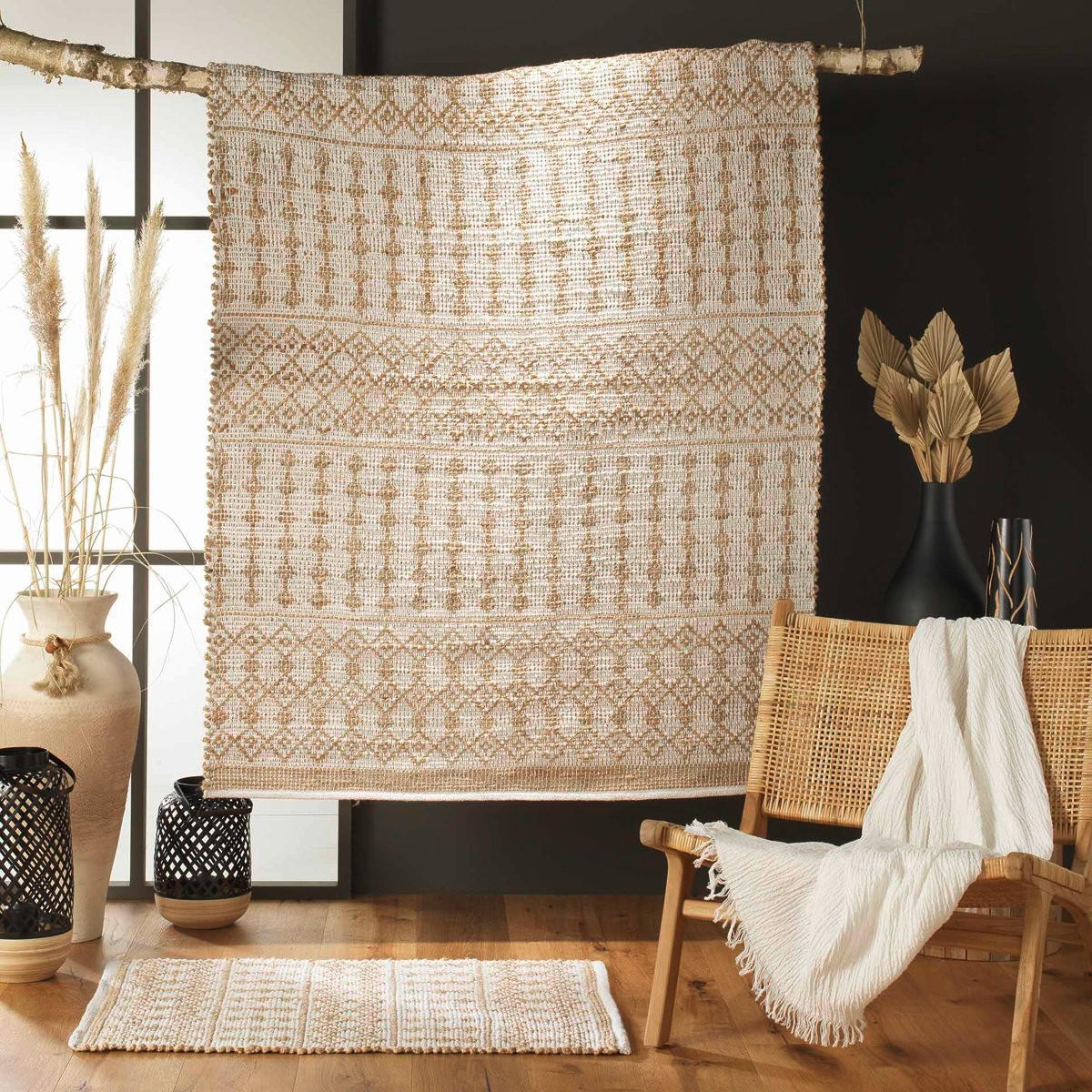 JUTETEPPICH 60/90 cm Orya - Beige, Naturmaterialen (90/50cm) - Douceur d´intérieur