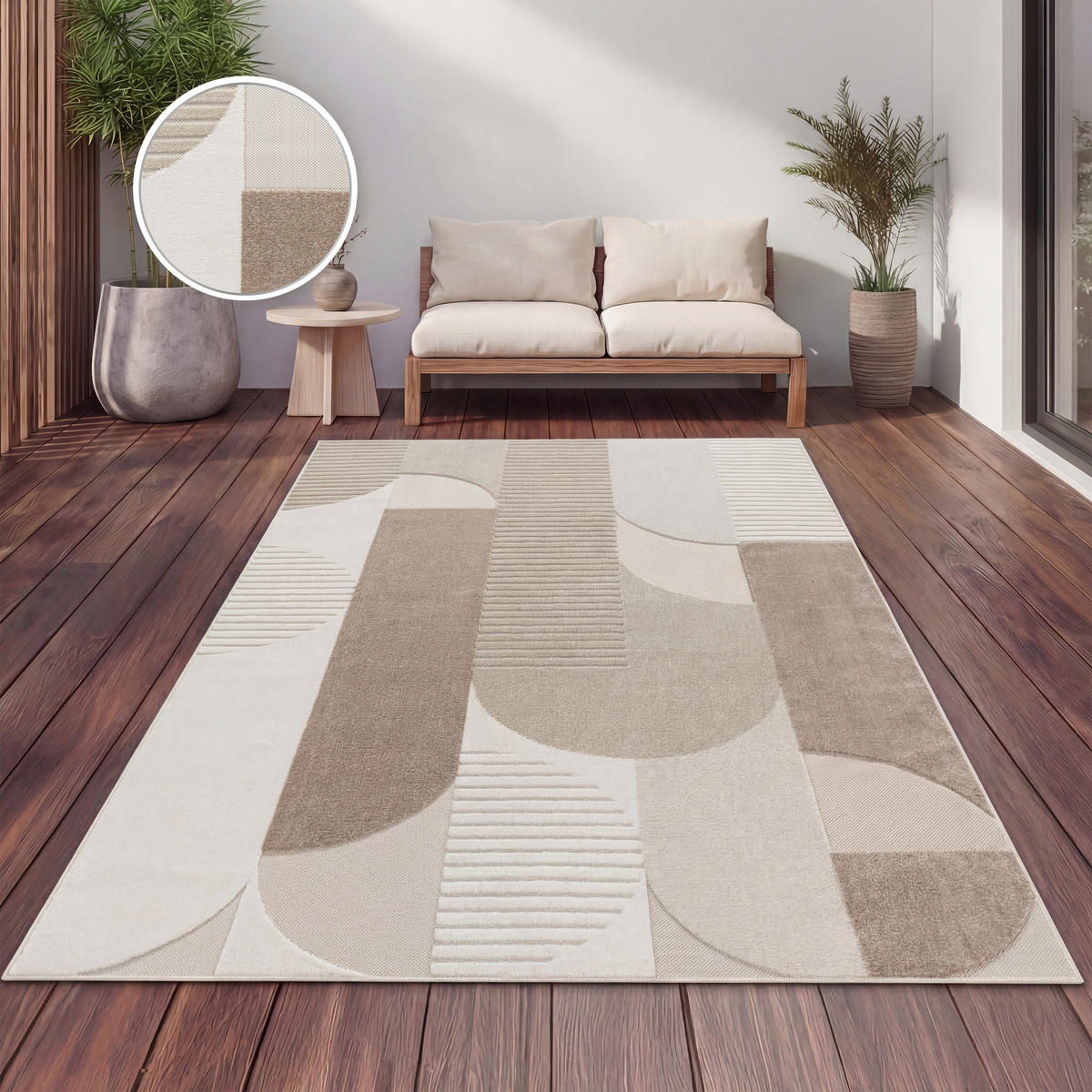 OUTDOORTEPPICH 240/340 cm Cotton 239 - Beige, Textil (240/340cm) - Paco Home