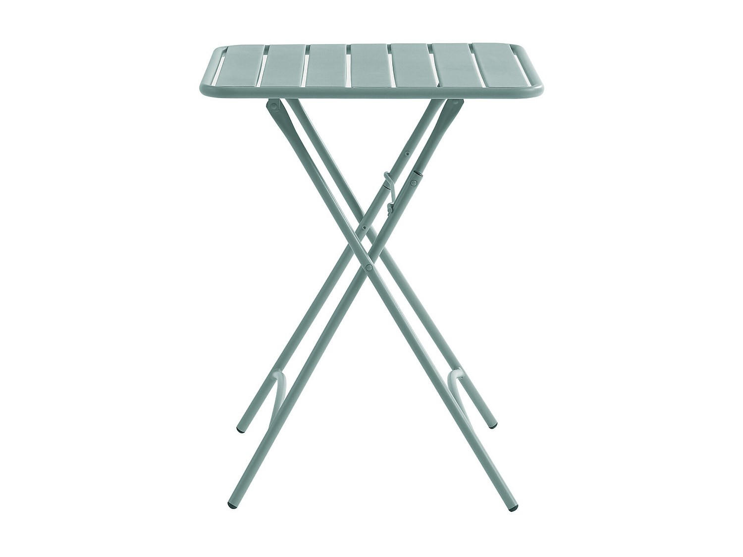 GARTENTISCH - 2 Personen - Metall - Mandelgrün - - Salbeigrün, Metall (60/60/73cm) - Vente-Unique