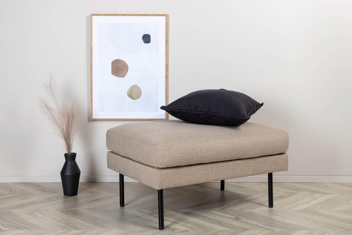 HOCKER schwarz braun - Braun, Holzwerkstoff (85/47/64cm) - ebuy24