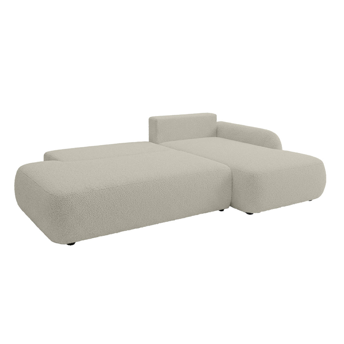 ECKSOFA Munduk I mit Schlaffunktion, Creme - Creme, Textil (302/184cm) - Fedve