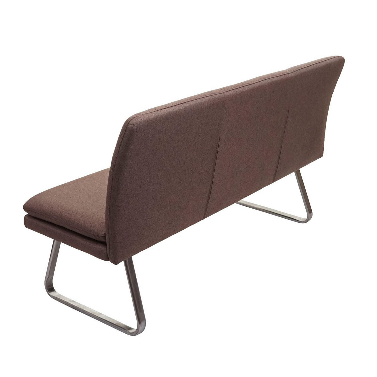 SITZBANK Braun, Silber - Silberfarben/Braun, Textil (160/90/59cm) - MCW