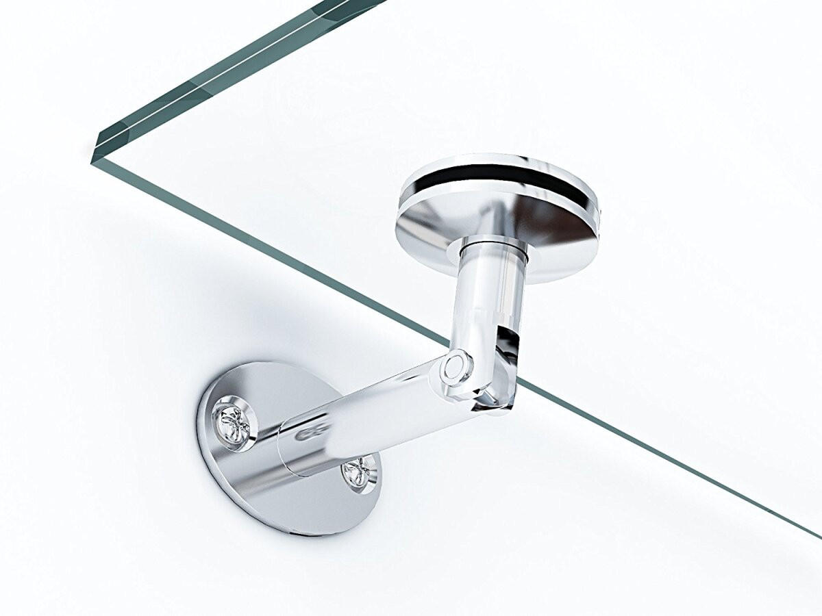 GLASVORDACH 170x90 cm Sicherheitsglas Edelstahl Klarglas Str-Silber - Transparent, Glas (170/1.31/90cm) -  Glaswerk Westfalen