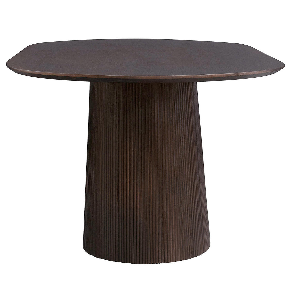 MASSIVER ESSTISCH - Mango massiv - Dunkelbraun/Braun, Holz (100/180/76cm) - home24