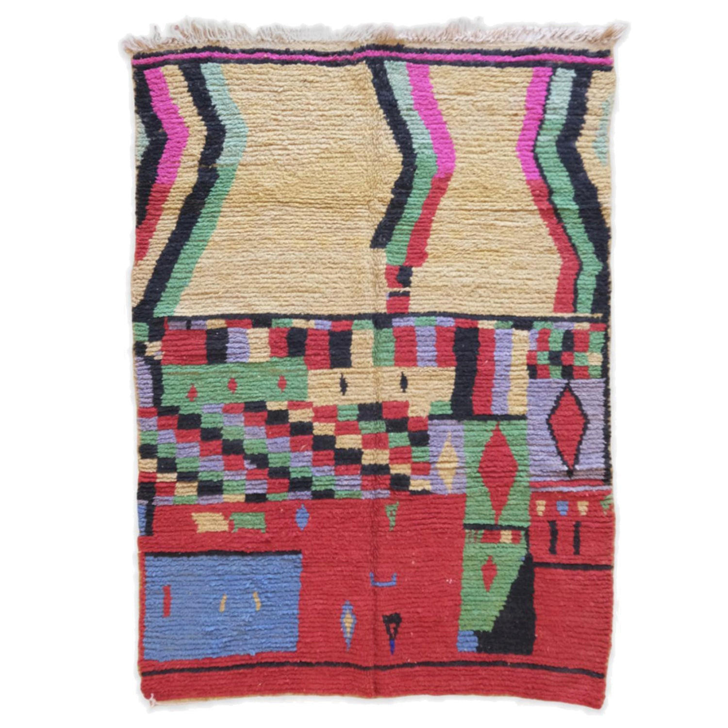 BERBERTEPPICH aus reiner Wolle 175x 247 cm - Multicolor, Naturmaterialien (175/247cm) - AFK Living