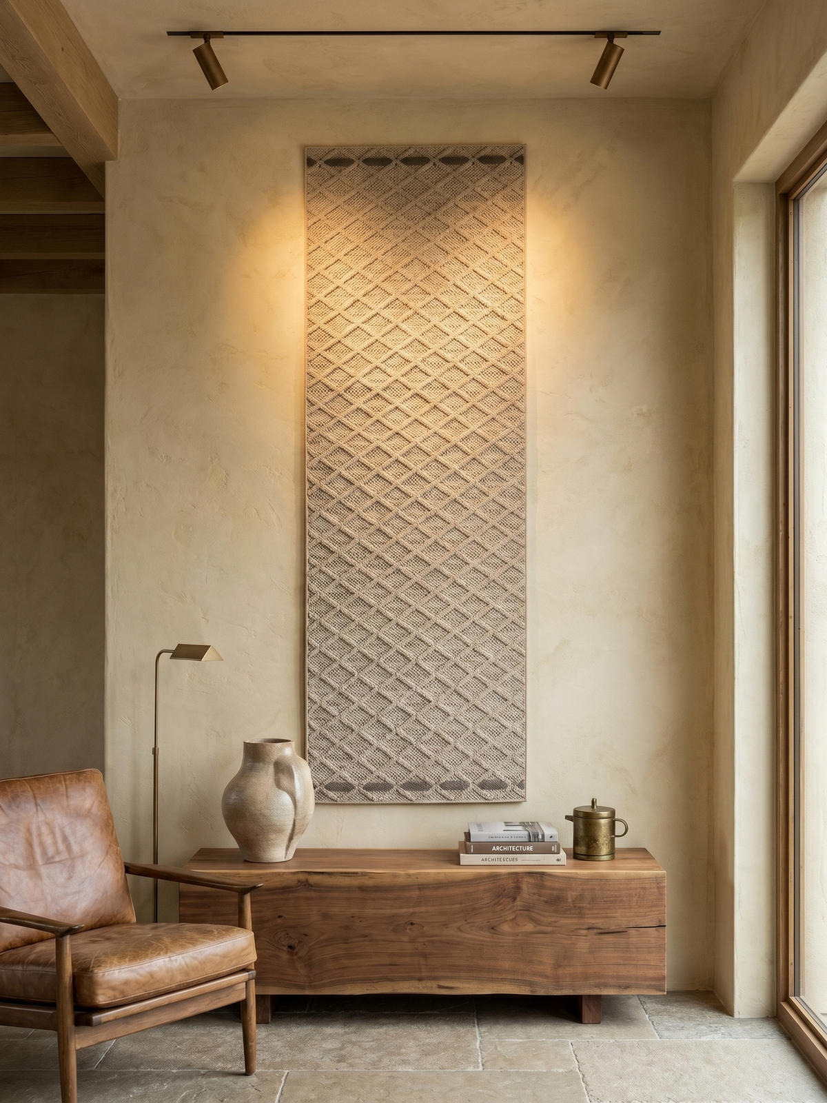 KÜCHENTEPPICH Raute Robust Waschbar Küche Balkon Strapazierfähig Läufer Beige 80x250 cm – IMST - Beige, Textil (80/250cm) - KADIMA DESIGN