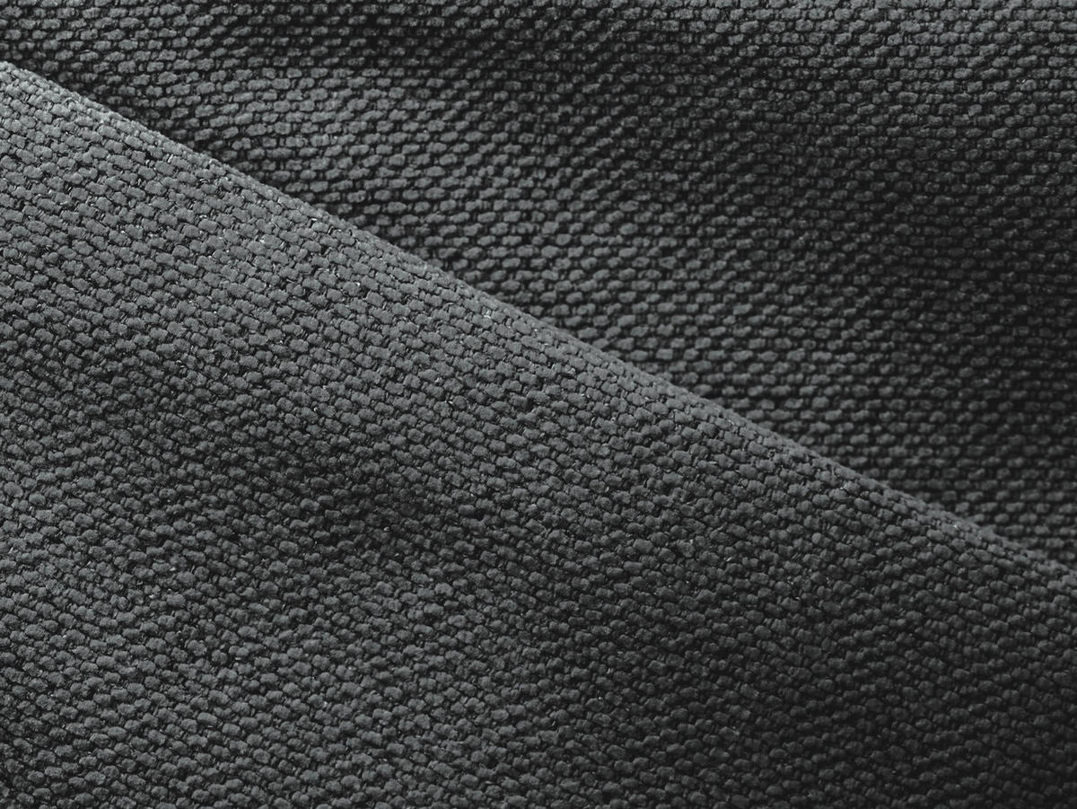 3-SITZER SOFA mit Schlaffunktion Strukturstoff Stoff Grau - Schwarz/Grau, Holz/Textil (226/90/92cm) - Makamii