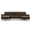 WOHNLANDSCHAFT - CARL U (Braun ) - Braun, Holzwerkstoff (300/90/142cm) - Möblo