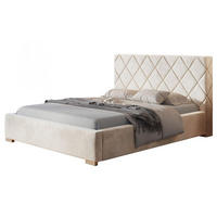 POLSTERBETT Málaga mit Kopfteil, 180x200 cm, Doppelbett mit Bettkasten und Lattenrost aus Holz, Velourstoff Rosa - Pink, Holz/Textil (180/200cm) - Alpi-Möbel